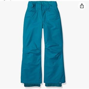 Roxy Girl's Backyard Snow Pants (Big Kids) Ocean Depths XL (14 Big Kid)